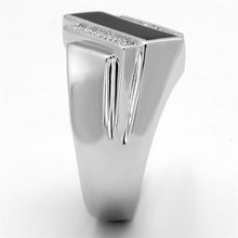 Load image into Gallery viewer, TS218 - Rhodium 925 Sterling Silver Ring with AAA Grade CZ  in Clear