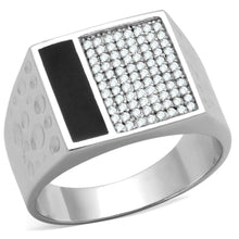 Load image into Gallery viewer, TS219 - Rhodium 925 Sterling Silver Ring with AAA Grade CZ  in Clear
