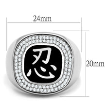 Load image into Gallery viewer, TS225 - Rhodium 925 Sterling Silver Ring with AAA Grade CZ  in Clear
