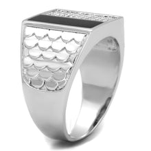 Load image into Gallery viewer, TS226 - Rhodium 925 Sterling Silver Ring with AAA Grade CZ  in Clear