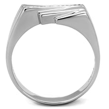 Load image into Gallery viewer, TS232 - Rhodium 925 Sterling Silver Ring with AAA Grade CZ  in Clear
