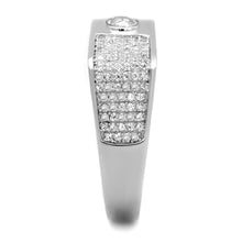 Load image into Gallery viewer, TS239 - Rhodium 925 Sterling Silver Ring with AAA Grade CZ  in Clear