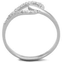 Load image into Gallery viewer, TS269 - Rhodium 925 Sterling Silver Ring with AAA Grade CZ  in Clear