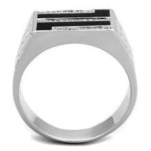 Load image into Gallery viewer, TS387 - Rhodium 925 Sterling Silver Ring with AAA Grade CZ  in Clear