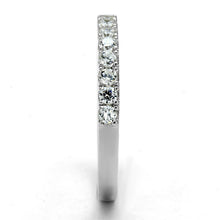 Load image into Gallery viewer, TS534 - Rhodium 925 Sterling Silver Ring with AAA Grade CZ  in Clear