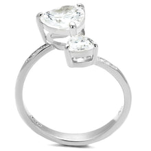 Load image into Gallery viewer, TS556 - Rhodium 925 Sterling Silver Ring with AAA Grade CZ  in Clear