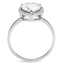 Load image into Gallery viewer, TS603 - Rhodium 925 Sterling Silver Ring with AAA Grade CZ  in Clear