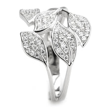 Load image into Gallery viewer, TS618 - Rhodium 925 Sterling Silver Ring with AAA Grade CZ  in Clear