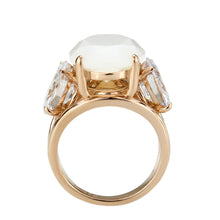Load image into Gallery viewer, TK3788 - IP Rose Gold(Ion Plating) Stainless Steel Ring with Synthetic in Fireopal