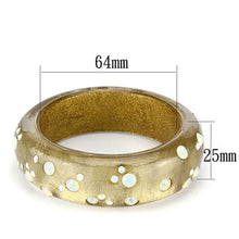 Load image into Gallery viewer, VL091 -  Resin Bangle with Top Grade Crystal  in Aurora Borealis (Rainbow Effect)