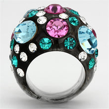 Load image into Gallery viewer, VL103 -  Resin Ring with Top Grade Crystal  in Multi Color