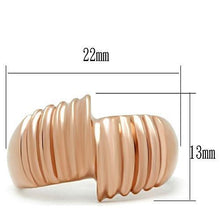Load image into Gallery viewer, GL212 - IP Rose Gold(Ion Plating) Brass Ring with No Stone