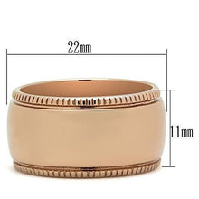 Load image into Gallery viewer, GL213 - IP Rose Gold(Ion Plating) Brass Ring with No Stone