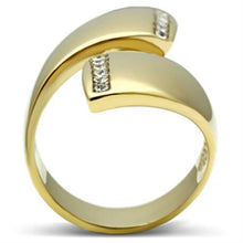 Load image into Gallery viewer, GL292 - IP Gold(Ion Plating) Brass Ring with Top Grade Crystal  in Clear