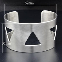 Load image into Gallery viewer, LO1946 - High polished (no plating) Stainless Steel Bangle with No Stone