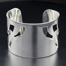 Load image into Gallery viewer, LO1951 - Rhodium Brass Bangle with No Stone