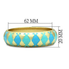Load image into Gallery viewer, LO2127 - Flash Gold White Metal Bangle with Epoxy  in No Stone