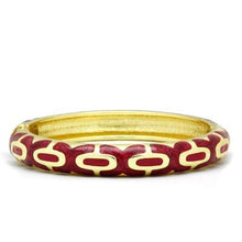 Load image into Gallery viewer, LO2130 - Flash Gold White Metal Bangle with Epoxy  in No Stone
