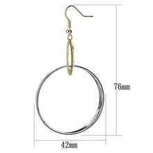 Load image into Gallery viewer, LO2706 - Reverse Two-Tone Iron Earrings with No Stone