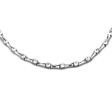 Load image into Gallery viewer, LO2709 - Rhodium Brass Necklace with AAA Grade CZ  in Clear