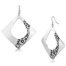 Load image into Gallery viewer, LO2718 - Rhodium Iron Earrings with No Stone