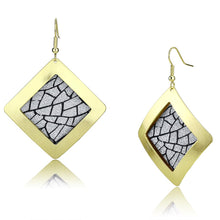 Load image into Gallery viewer, LO2720 - Matte Gold &amp; Gold Iron Earrings with No Stone
