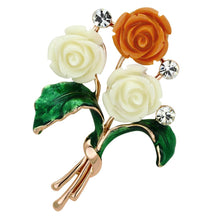 Load image into Gallery viewer, LO2790 - Flash Rose Gold White Metal Brooches with Synthetic Synthetic Stone in Multi Color