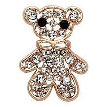 Load image into Gallery viewer, LO2792 - Flash Rose Gold White Metal Brooches with Top Grade Crystal  in Clear