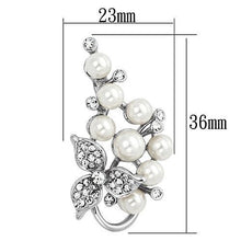 Load image into Gallery viewer, LO2852 - Imitation Rhodium White Metal Brooches with Synthetic Pearl in White