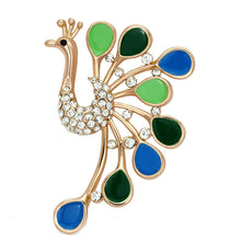Load image into Gallery viewer, LO2881 - Flash Rose Gold White Metal Brooches with Top Grade Crystal  in Clear