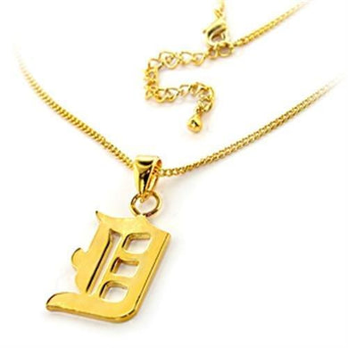 LO299 - Gold Brass Chain Pendant with No Stone