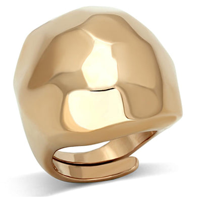 LO3013 - Rose Gold Brass Ring with No Stone