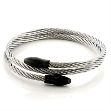 LO328 -  Stainless Steel Bangle with No Stone