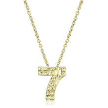 Load image into Gallery viewer, LO3464 - Flash Gold Brass Chain Pendant with Top Grade Crystal  in Clear