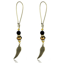 Load image into Gallery viewer, LO3809 - Antique Copper White Metal Earrings with Synthetic Synthetic Stone in Multi Color