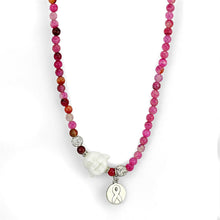 Load image into Gallery viewer, LO3822 - Antique Silver White Metal Necklace with Synthetic Glass Bead in Multi Color