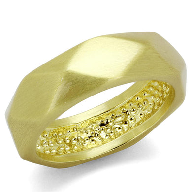 LO3895 - Gold & Brush Brass Ring with No Stone