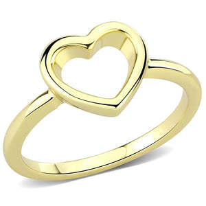 LO3985 - Flash Gold Brass Ring with No Stone