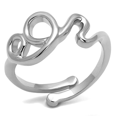 LO4001 - Rhodium Brass Ring with No Stone