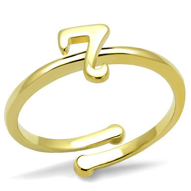 LO4004 - Flash Gold Brass Ring with No Stone
