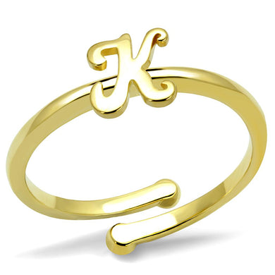 LO4024 - Flash Gold Brass Ring with No Stone