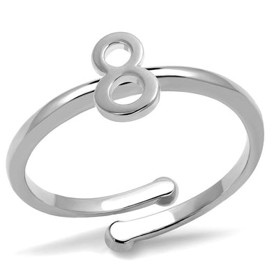LO4029 - Rhodium Brass Ring with No Stone