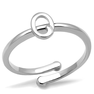LO4035 - Rhodium Brass Ring with No Stone