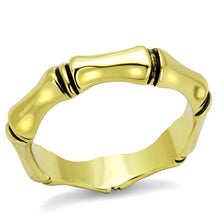 Load image into Gallery viewer, LO4099 - Gold Brass Ring with Epoxy  in Jet