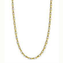 Load image into Gallery viewer, LO4123 - Gold Brass Necklace with AAA Grade CZ  in Clear