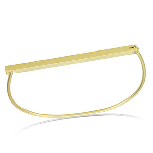 LO4234 - Matte Gold Brass Bangle with No Stone