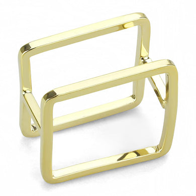LO4238 - Flash Gold Brass Ring with No Stone