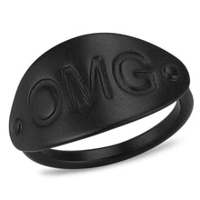 Load image into Gallery viewer, LO4242 - Ruthenium Brass Ring with No Stone