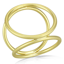 Load image into Gallery viewer, LO4247 - Matte Gold Brass Ring with No Stone