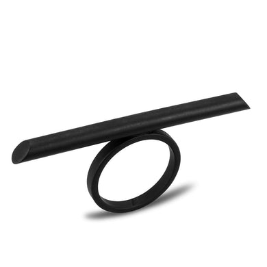 LO4259 - Ruthenium Brass Ring with No Stone